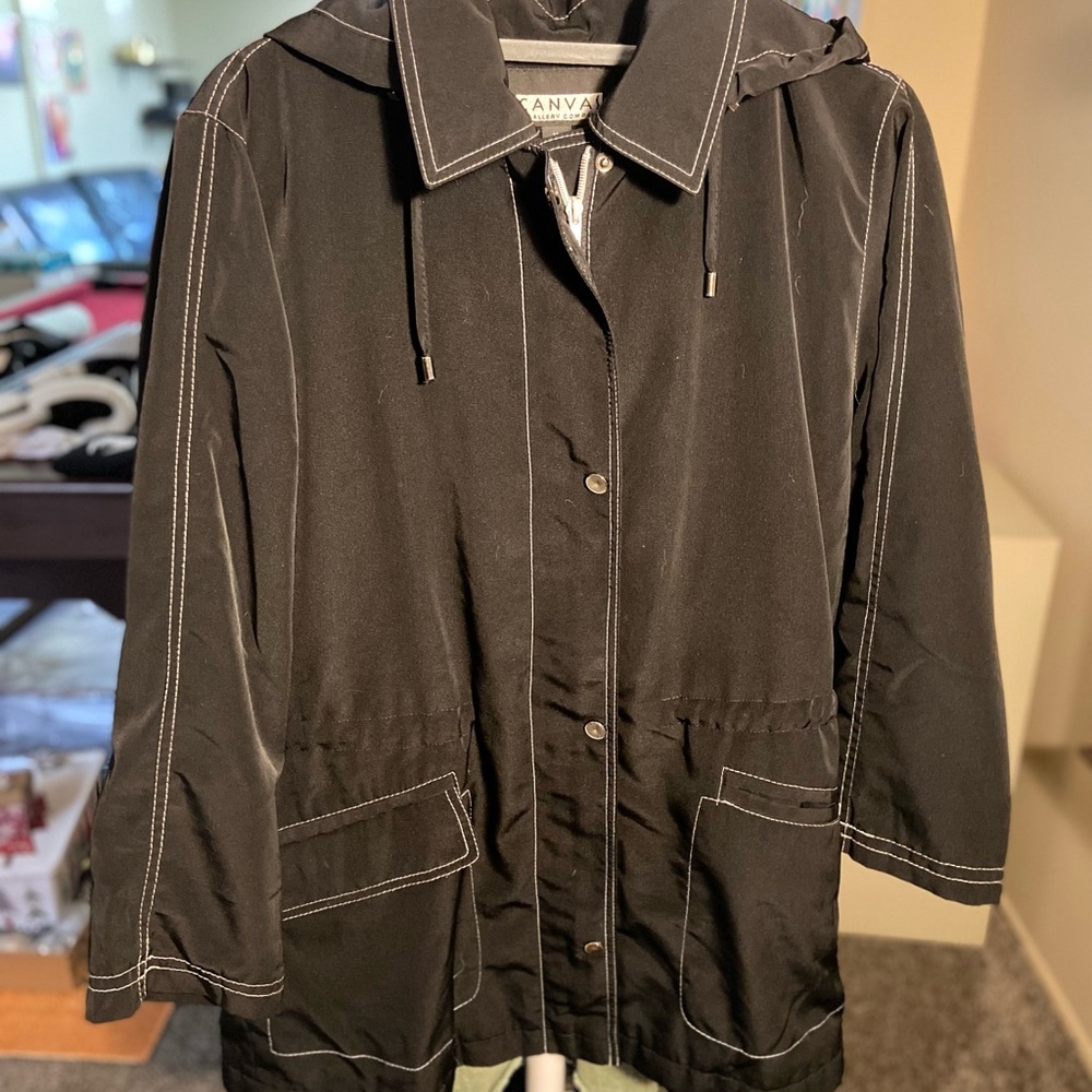 Bella Canvas Black Trench Coat